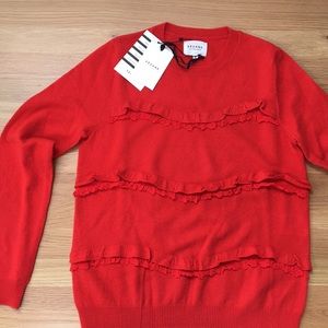 Red Sezane sweater